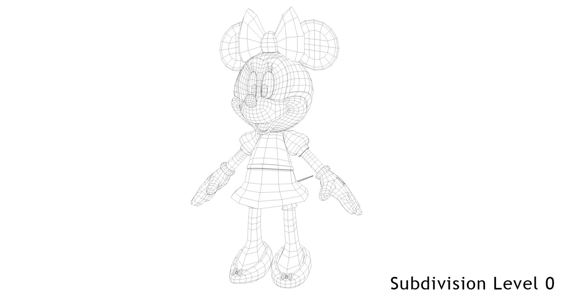 3d Model Minnie Mouse