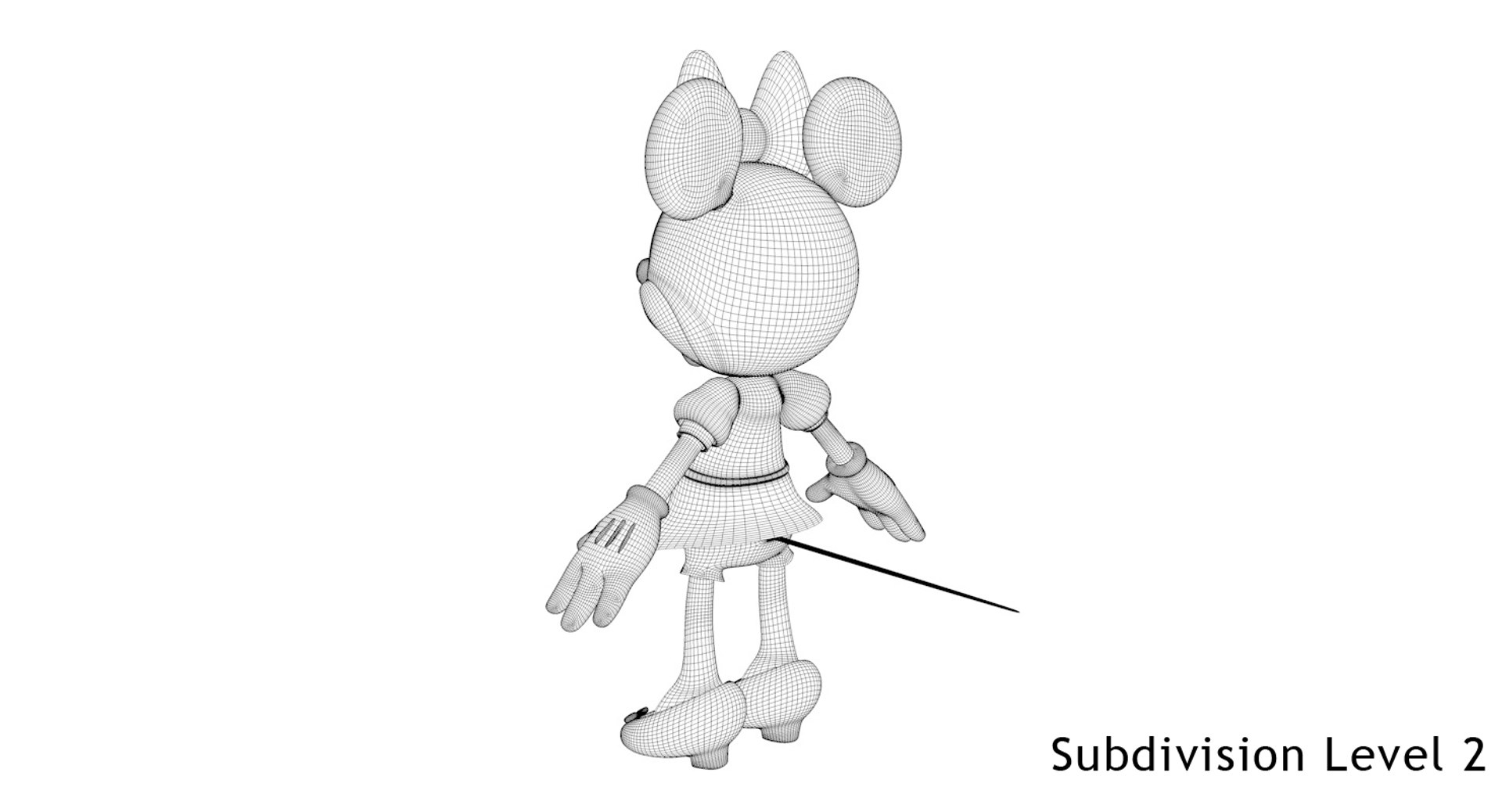 3d Model Minnie Mouse