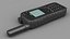 Iridium Extreme Satellite Phone Kit Black 3D model