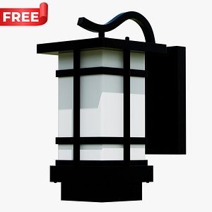 Modern Wall Mounted Lantern Light 3D model