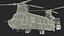 Forklift Loads Cargo to the Transport Helicopter CH 47 Chinook model