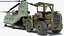 Forklift Loads Cargo to the Transport Helicopter CH 47 Chinook model