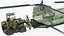 Forklift Loads Cargo to the Transport Helicopter CH 47 Chinook model