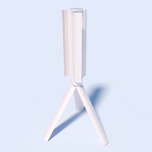 portable vertical axis wind turbine 3D model