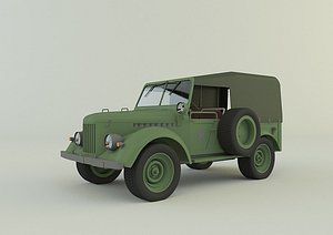 3D Soviet off-road vehicles GAZ-69 model