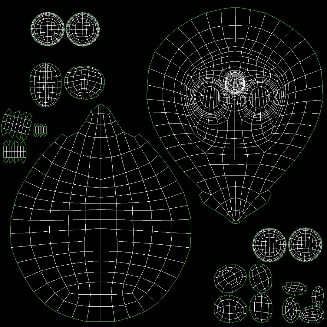 Kawaii Water Drop Model - TurboSquid 2013789