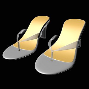 sexy footwear fashion sandals 3D model