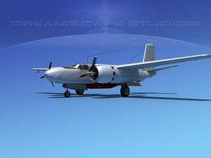 3d model propeller douglas 322