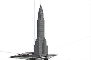 The Chrysler Building low poly