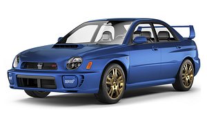 Subaru Impreza WRX STI 2001 3D model
