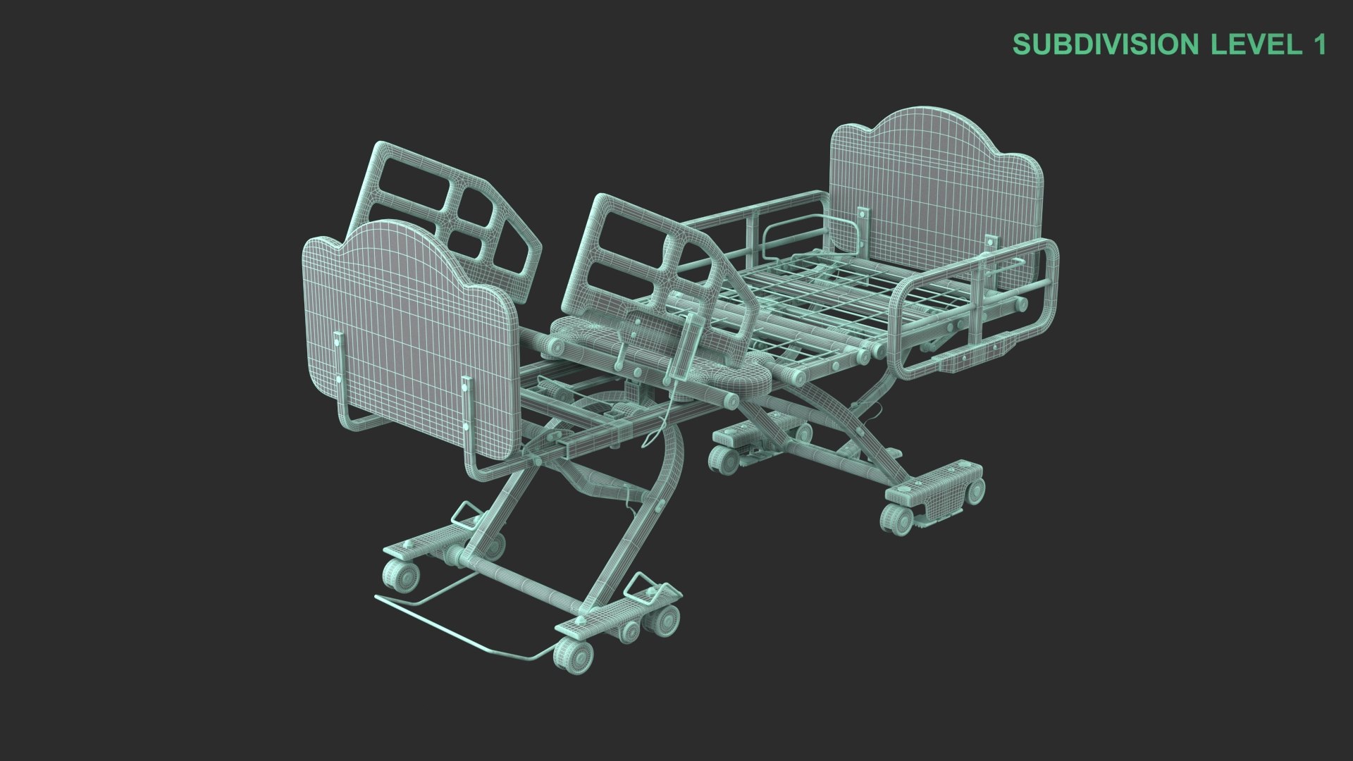 Hospital Bed 3D model https://p.turbosquid.com/ts-thumb/m1/4Fk5tV/n0/wireframe_0006/jpg/1741335001/1920x1080/fit_q87/933b5046b12ef2edeed851a4484bbe9f38b0723f/wireframe_0006.jpg