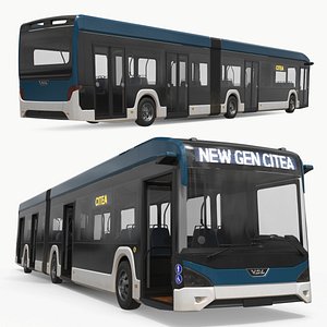 VDL Citea New Generation Articulated Bus Rigged 3D model