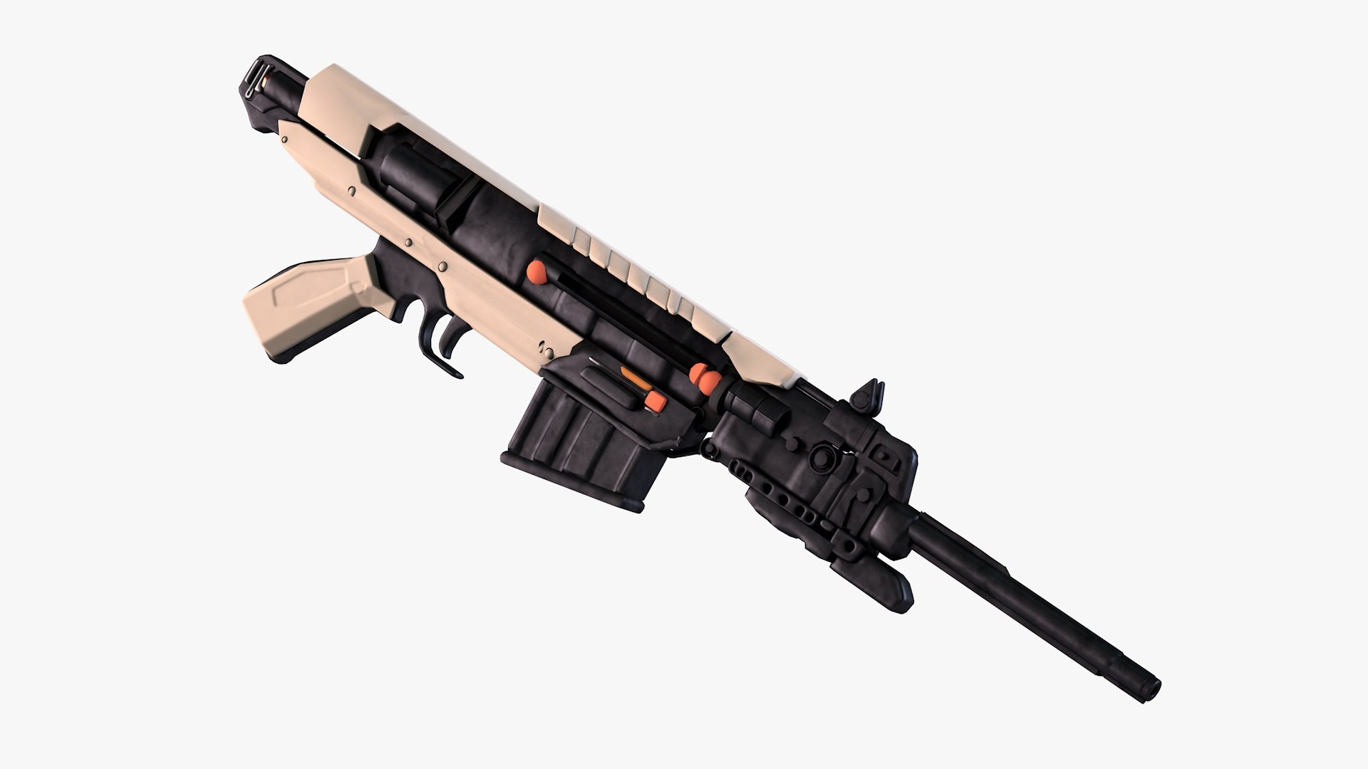 3D Sci-Fi Rifle Model - TurboSquid 2102235