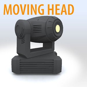 3d 3ds light moving head -