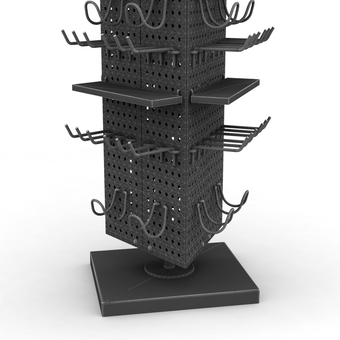 3d pegboard rack