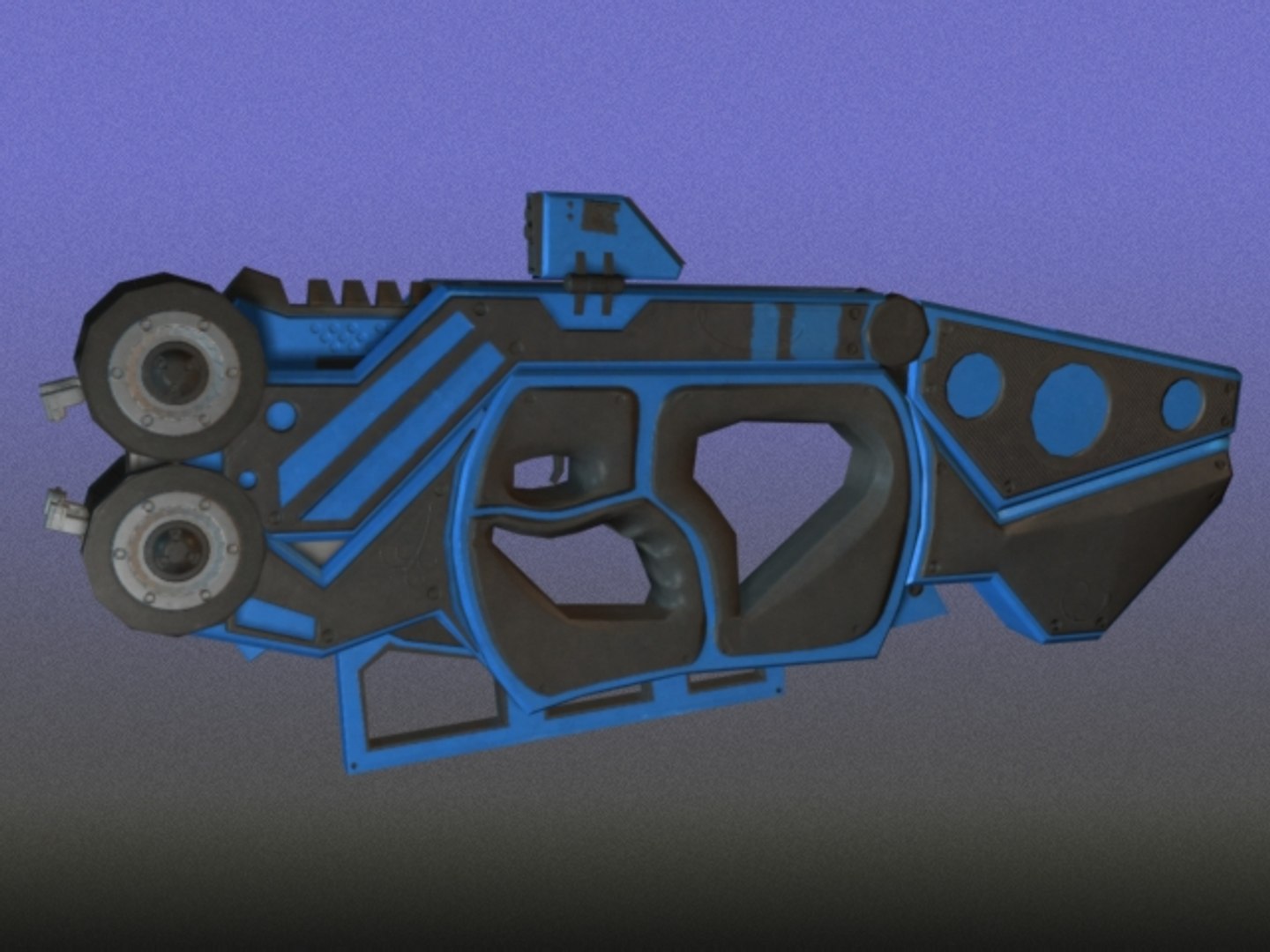 3d Model Gunblade Sword Blade Gun