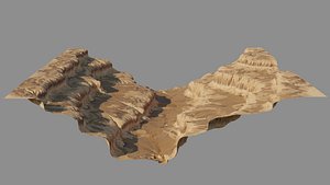 8K Detailed Canyon Landscape 3D