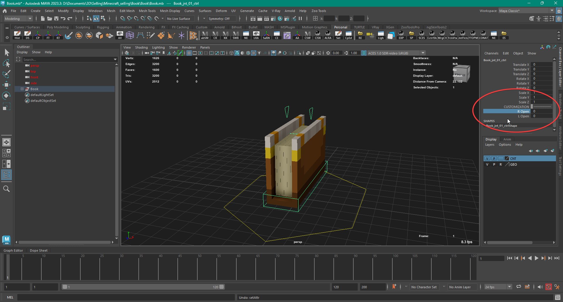 3D Minecraft Book Rig Model - TurboSquid 2511955