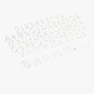 Alphabet porcelain 5
