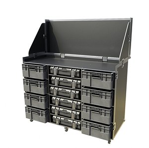 3D model Motorsport Garage Storage Case 1