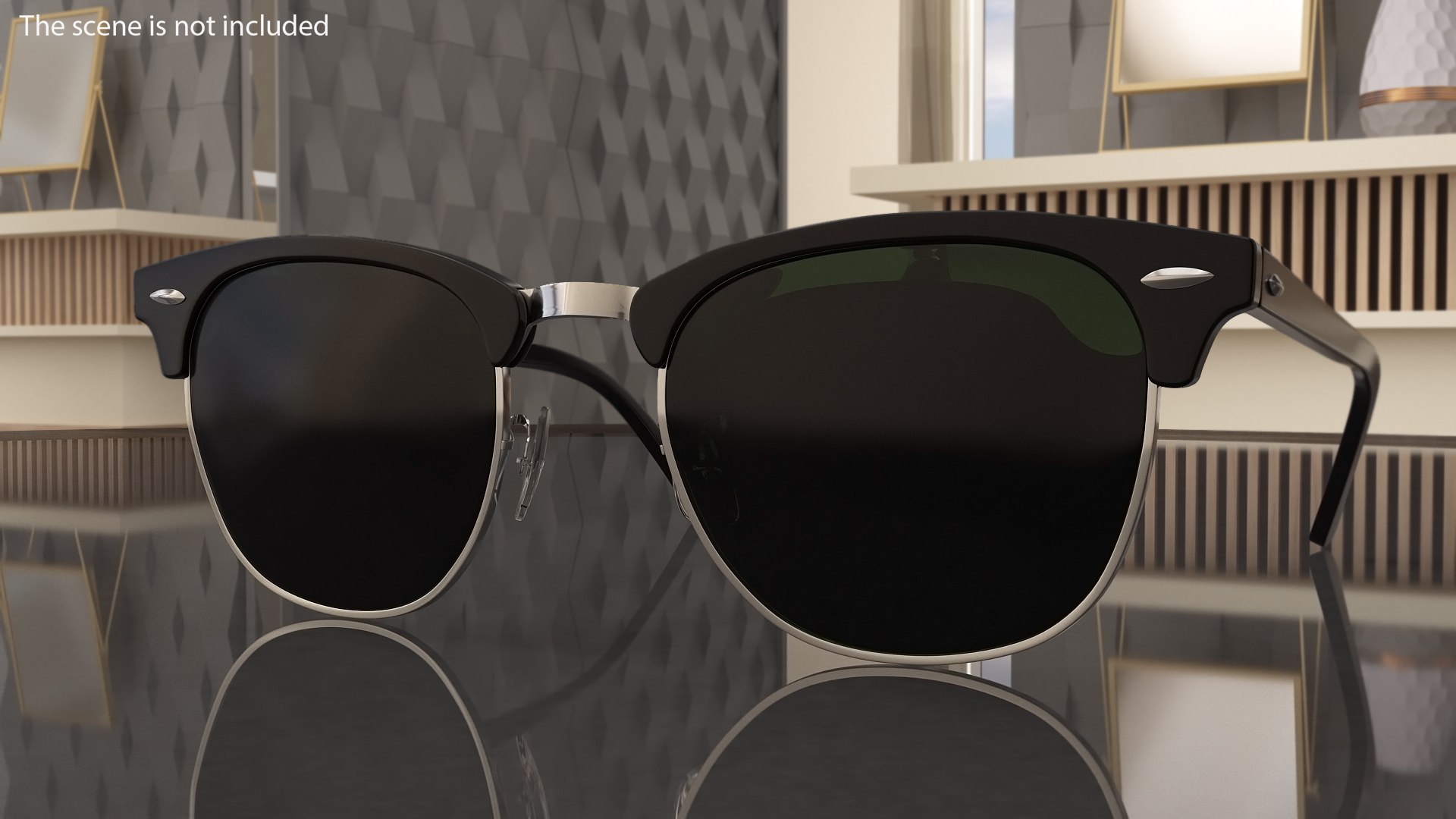 Classic Sunglasses 3D model preview