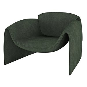 Homary Modern Green Accent Chair Velvet Upholstered Chair for Living Room