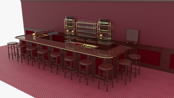 Bar 3D model - TurboSquid 1684096