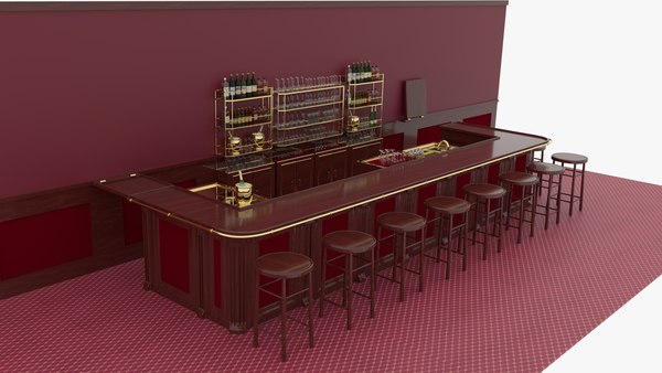 Bar 3D model - TurboSquid 1684096