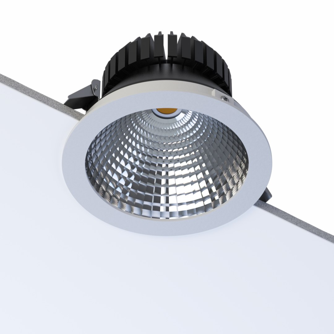 Free 3ds Model Led Recessed Dani