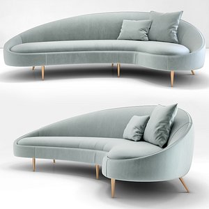 3D Jonathan Adler Ether Curved Sofa