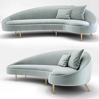 Jonathan Adler Ether Curved Sofa