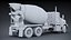 Kenworth T800 Concrete Mixer Truck 3D model