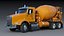 Kenworth T800 Concrete Mixer Truck 3D model