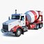 Kenworth T800 Concrete Mixer Truck 3D model
