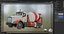 Kenworth T800 Concrete Mixer Truck 3D model