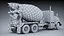 Kenworth T800 Concrete Mixer Truck 3D model