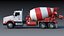 Kenworth T800 Concrete Mixer Truck 3D model