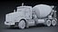 Kenworth T800 Concrete Mixer Truck 3D model