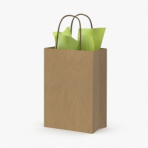 3d model gift bags 02 small