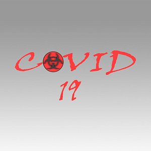 coronavirus logo sign model