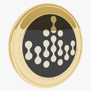 3D model Ivy Cryptocurrency Gold Coin