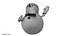 snowman snow 3D model