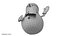 snowman snow 3D model