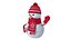 snowman snow 3D model