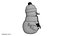 snowman snow 3D model
