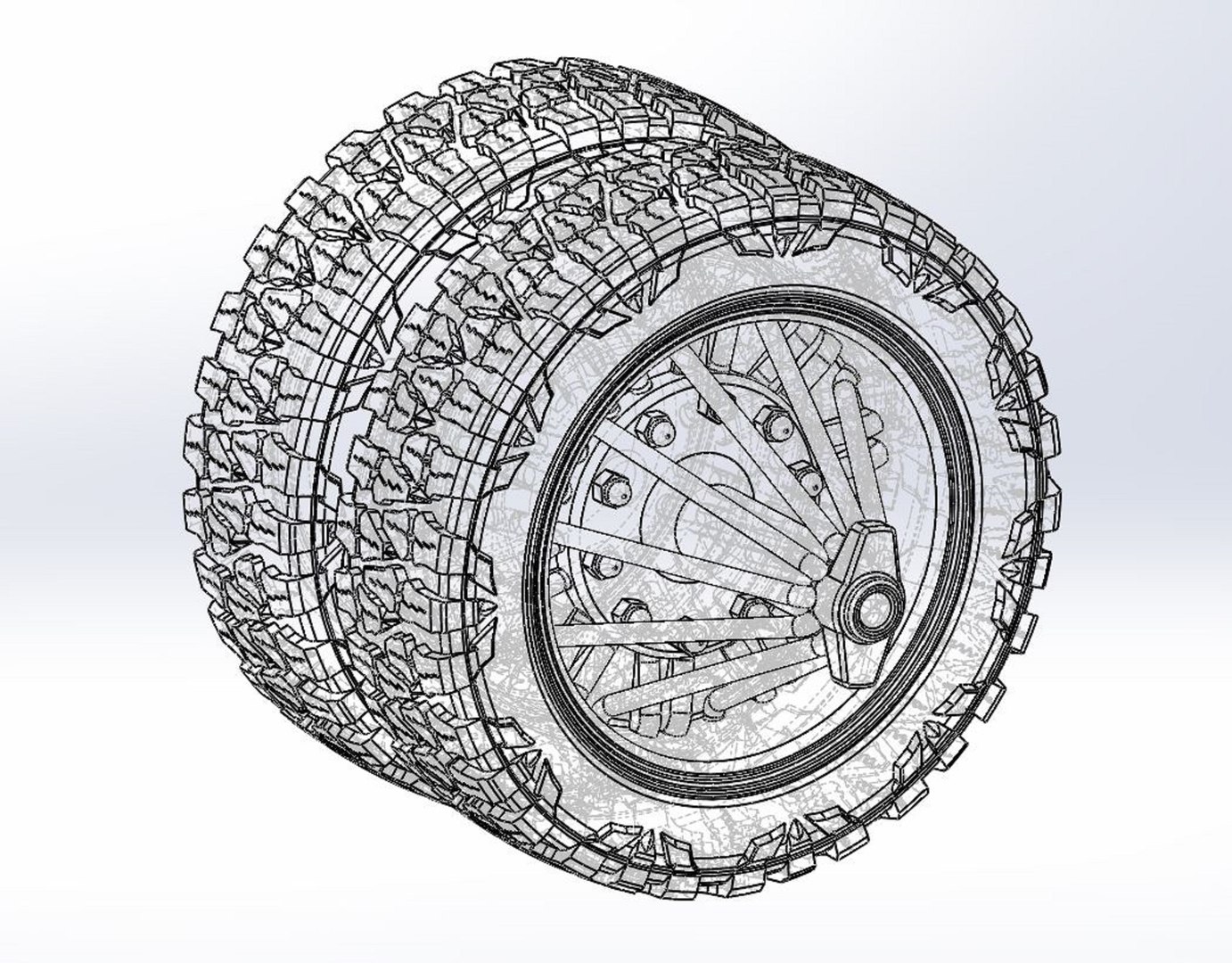 Diecast Rear slab semi wheel for pickup Scale 1 to 25 model ...