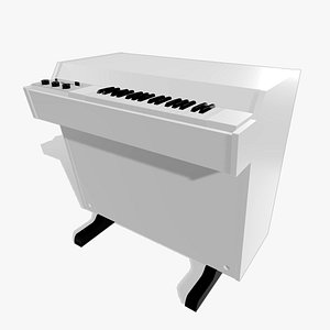 3d model mellotron vintage keyboard