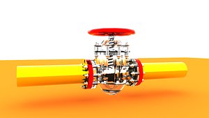 gate valve 3D