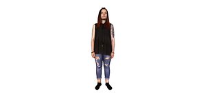 3D model girl