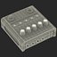 guitar stereo delay pedal 3d max